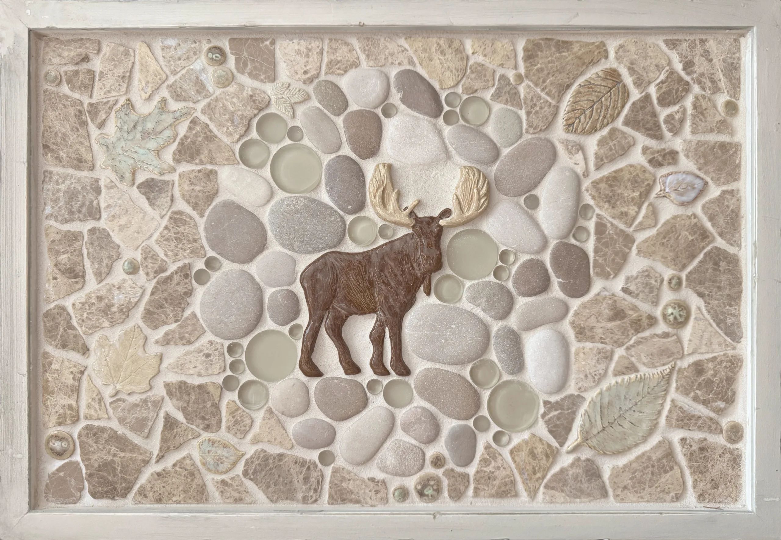 "In the Meadow" 12x18 Framed Tile Mosaic Mural 5 "In the Meadow" 12x18 Framed Tile Mosaic Mural - Image 5