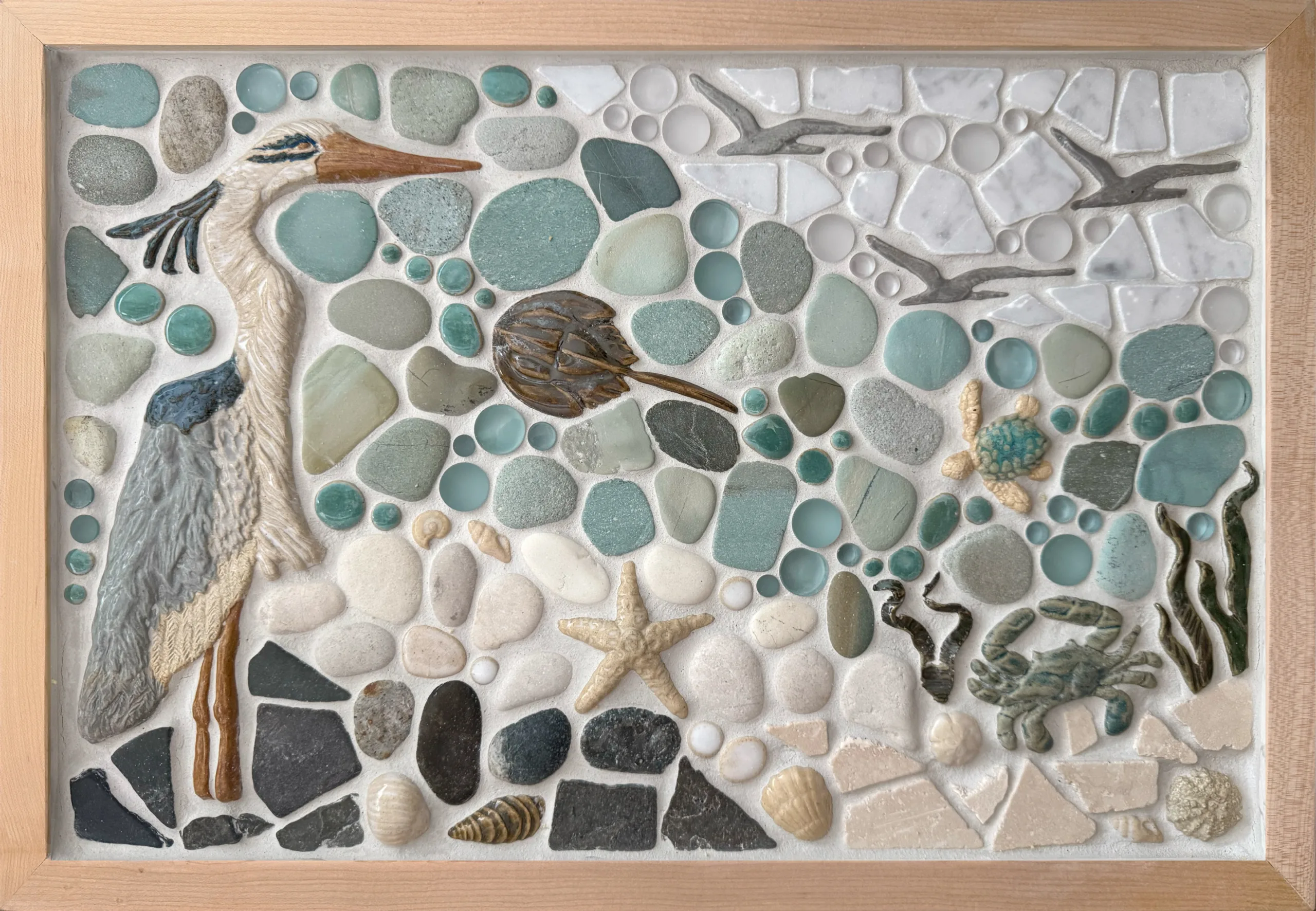"On the Lookout" 12x18" Framed Mosaic Tile Mural 7 "On the Lookout" 12x18" Framed Mosaic Tile Mural - Image 7
