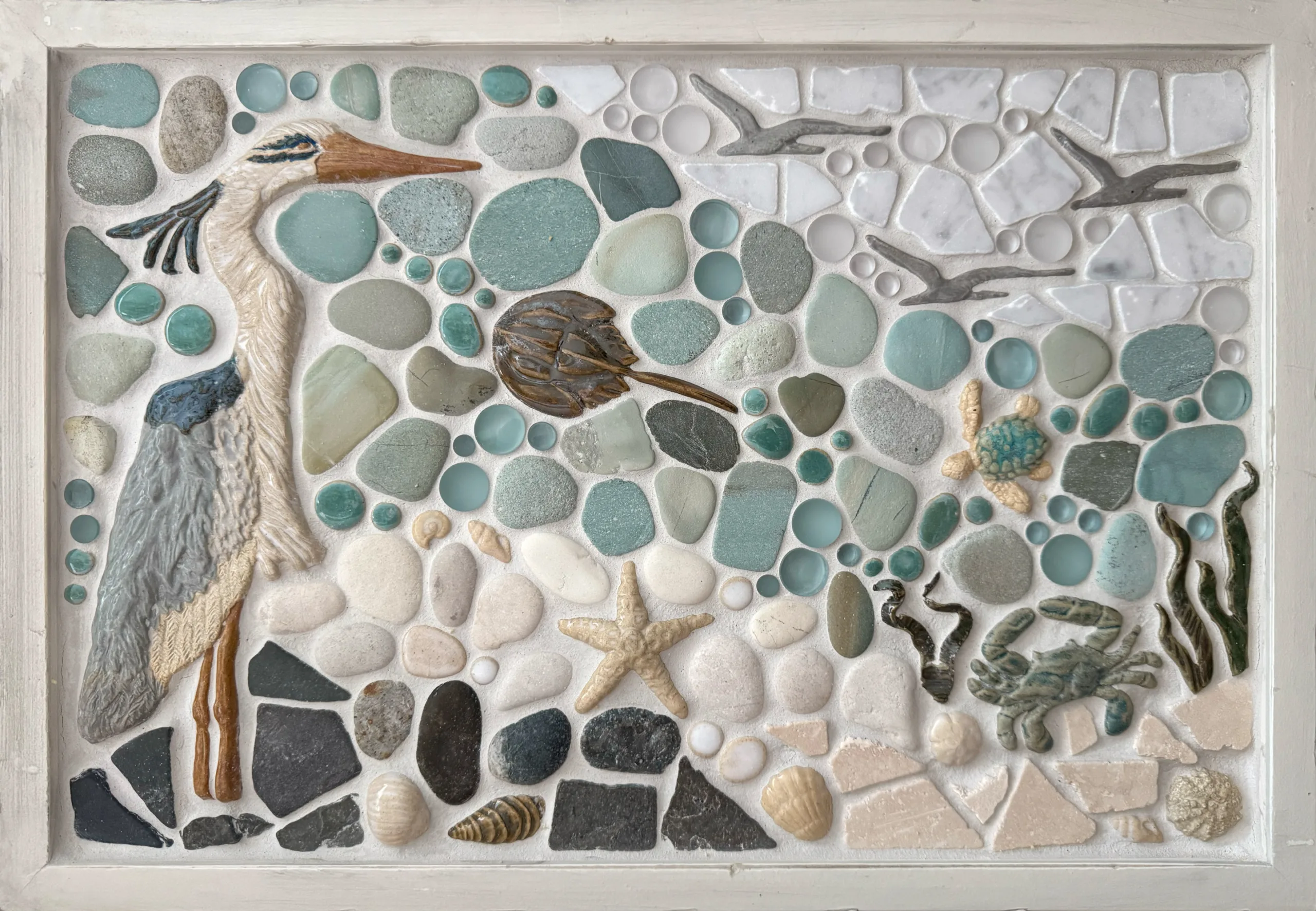 "On the Lookout" 12x18" Framed Mosaic Tile Mural 11 "On the Lookout" 12x18" Framed Mosaic Tile Mural - Image 11