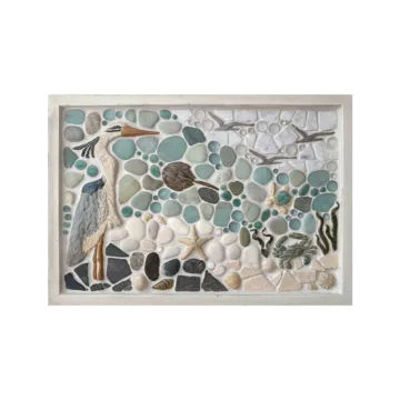 "On the Lookout" 12x18" Framed Mosaic Tile Mural