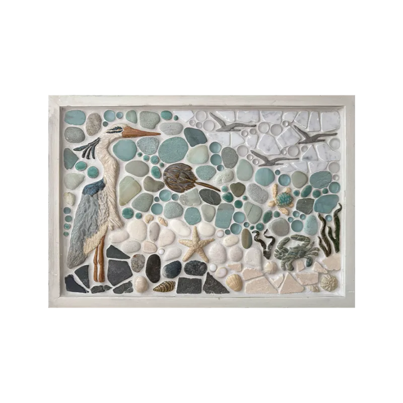 "On the Lookout" 12x18" Framed Mosaic Tile Mural