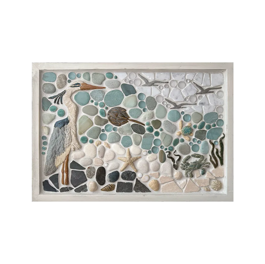 "On the Lookout" 12x18" Framed Mosaic Tile Mural 1 "On the Lookout" 12x18" Framed Mosaic Tile Mural