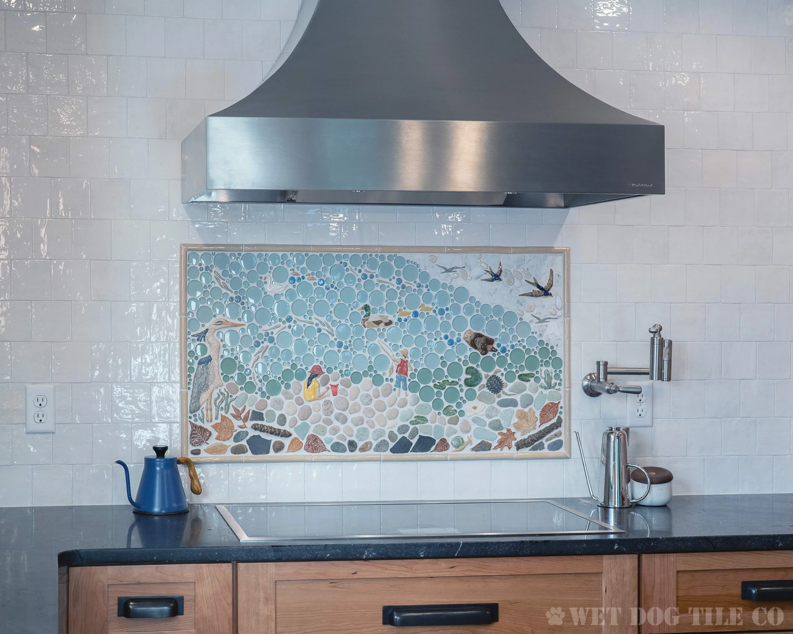 New Installation Photos: Handmade Mosaic Tile Murals for Every Space