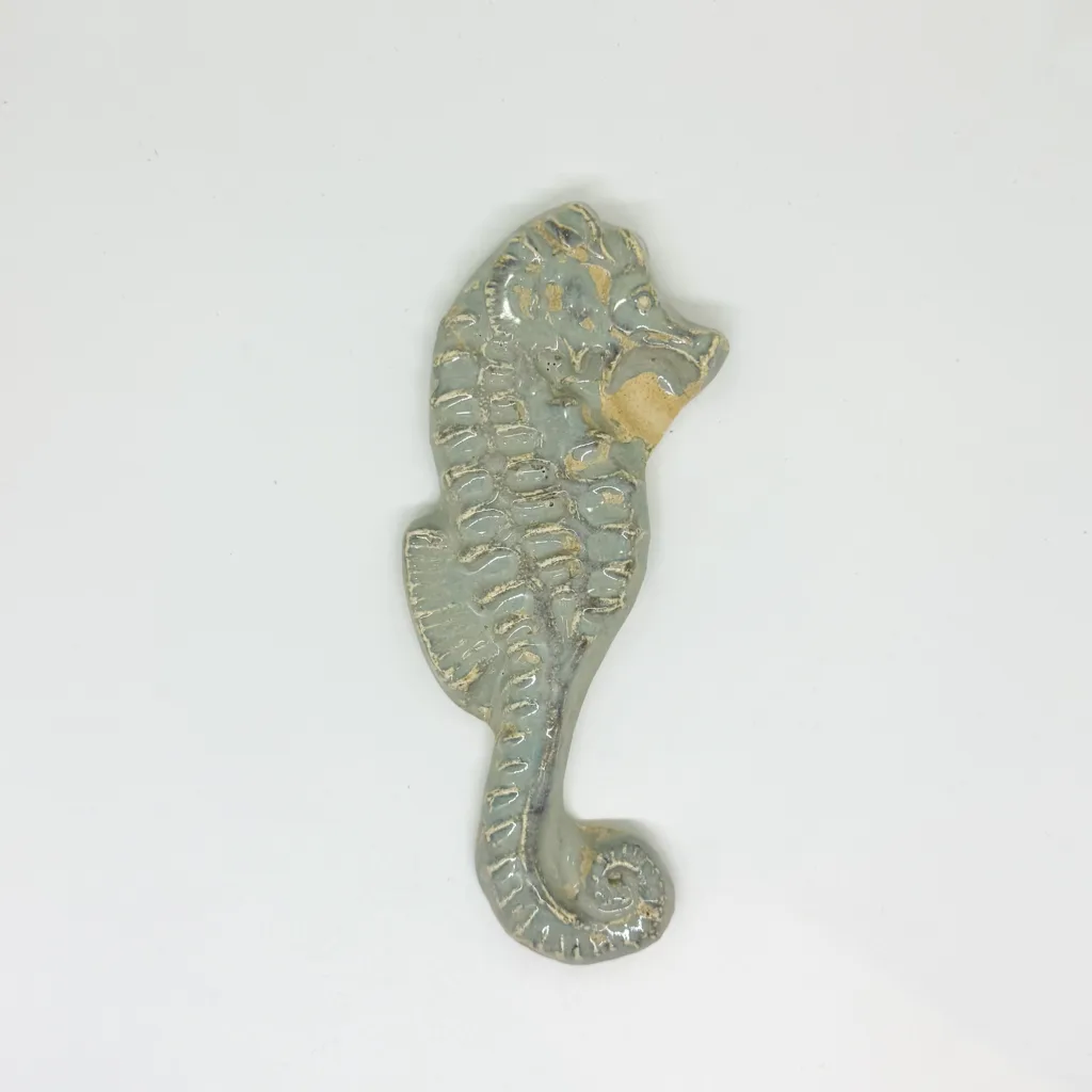 medium seahorse mosaic glazed handmade tile