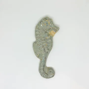 Seconds - Discounted Tile 6 medium seahorse mosaic glazed handmade tile