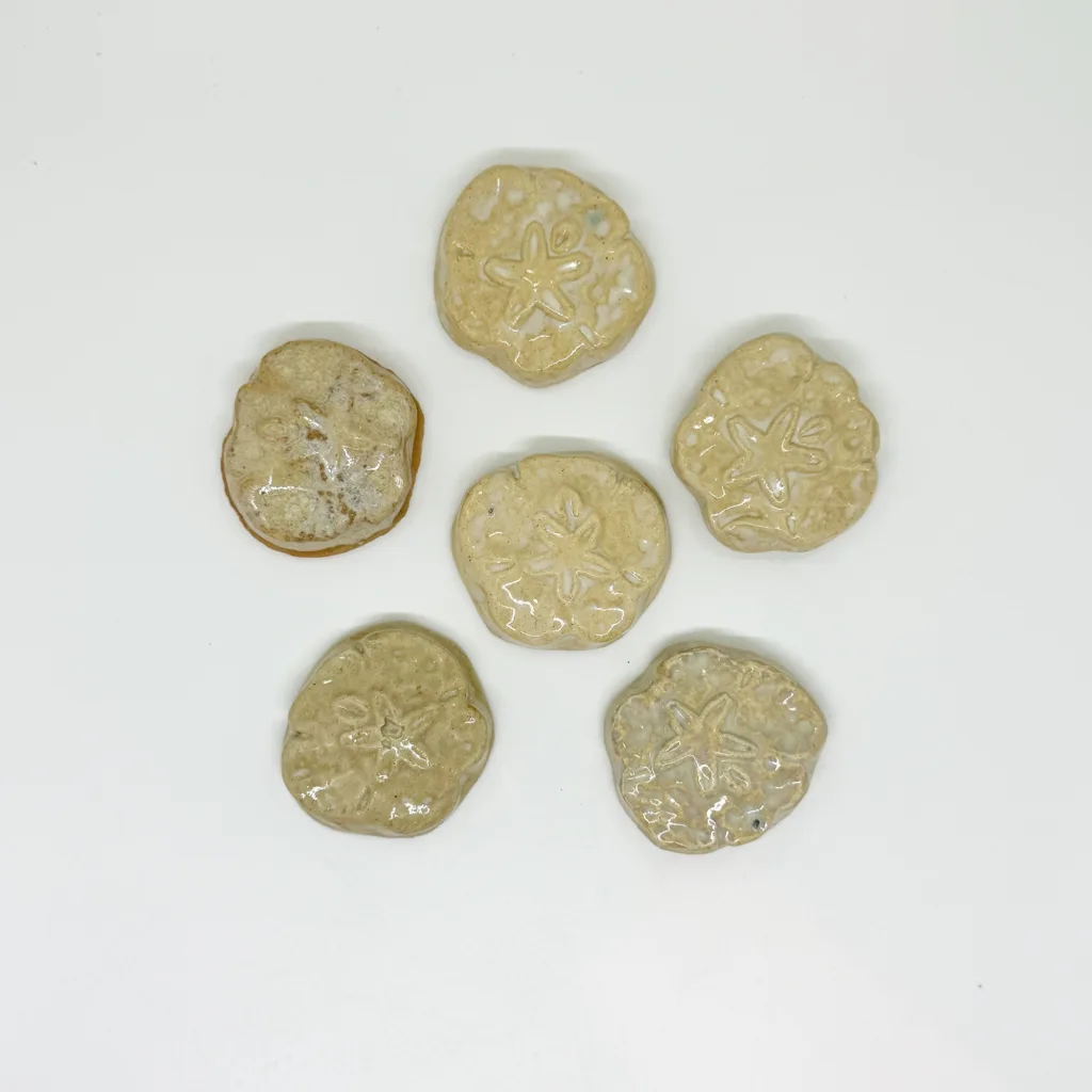 small mosaic tile sand dollar shells